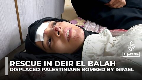 Displaced Palestinians Bombed By Israel