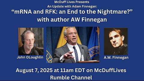 Live with A.W. Finnegan, August 7, 2025