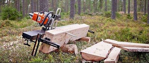 Chainsaw milling using a winch