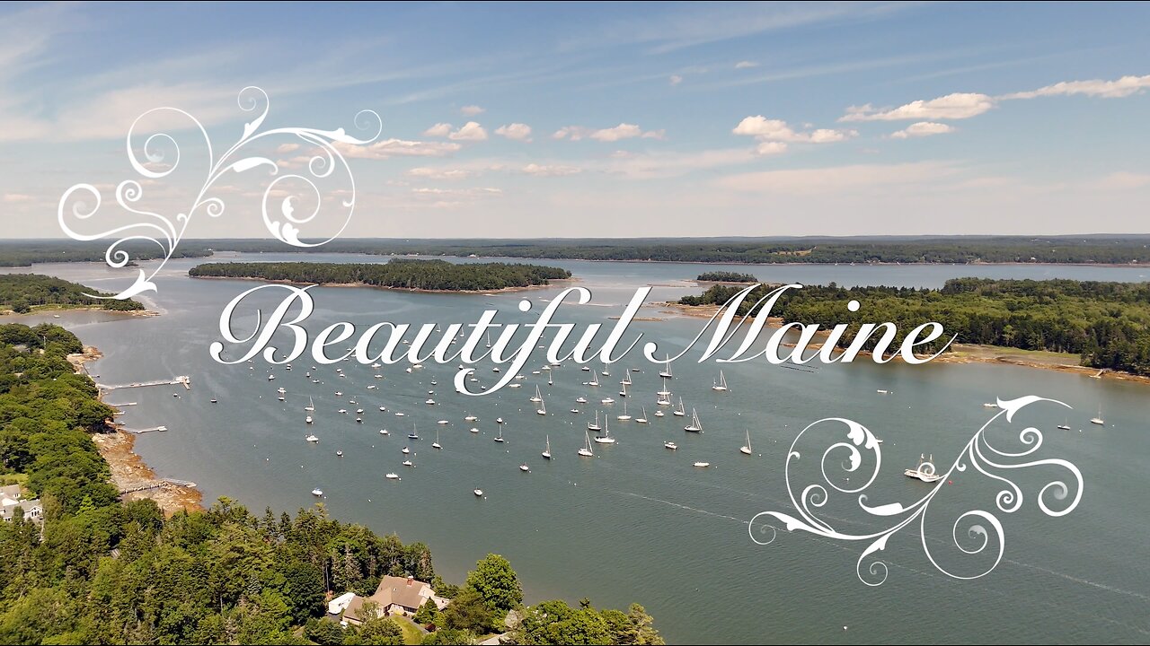 Beautiful Sail Boats at Mere Point Maine in 4K