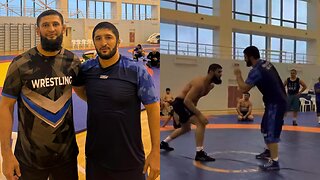 Khamzat Chimaev Grappling with Abdulrashid Sadulaev
