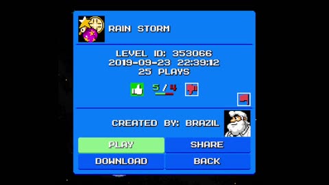 Mega Man Maker Level Highlight: "Rain Storm" by Brazil