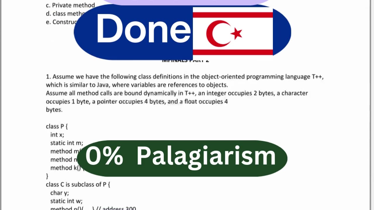 Student Work(Final Exam Review))CMPE 410 Threat Prevention in Programming | Northern cyprus
