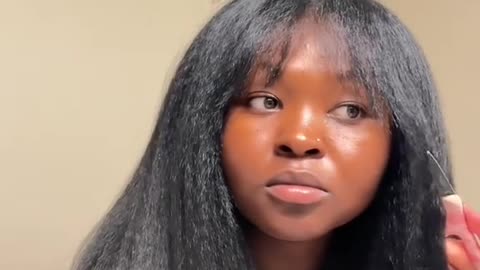 Kinky Straight Crochet Hair styles