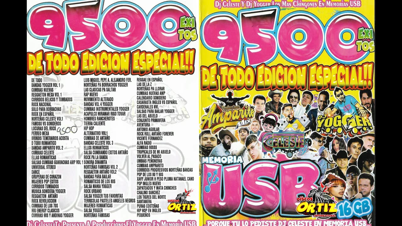 USB 9500 DE TODO EDICION ESPECIAL!! AMPARITO---Discos Ortiz 2024