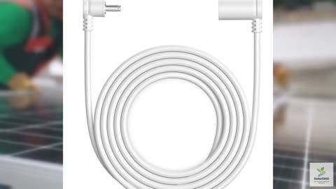 10 ft. Barrel Plug Extension Cable - Compatible with Ring Solar Panel and Super