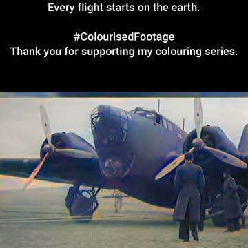 US Aircraft Readied for Flight #ColourisedHistory