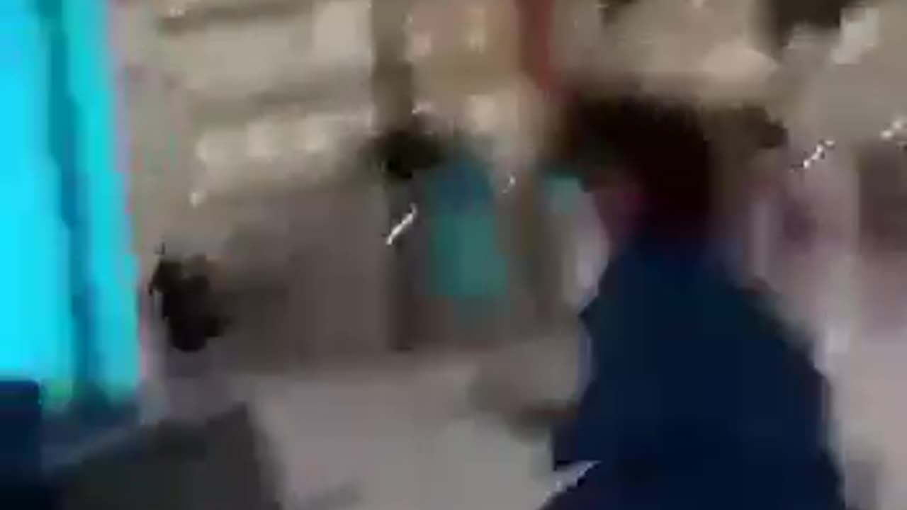 Panic in Doha mall during Iranian missile strike on U.S. forces in Qatar.