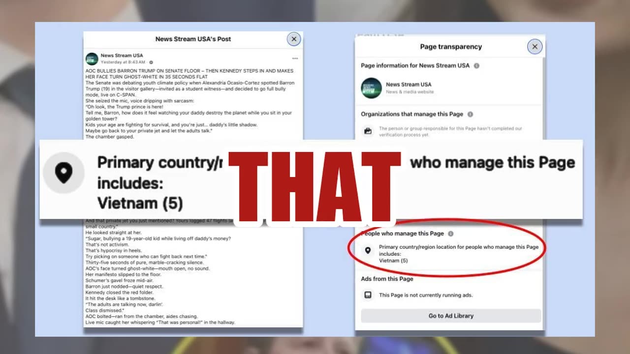 Fact Check: Viral Stories About AOC And Barron Trump Are NOT Real -- NO Confrontation, NO Video