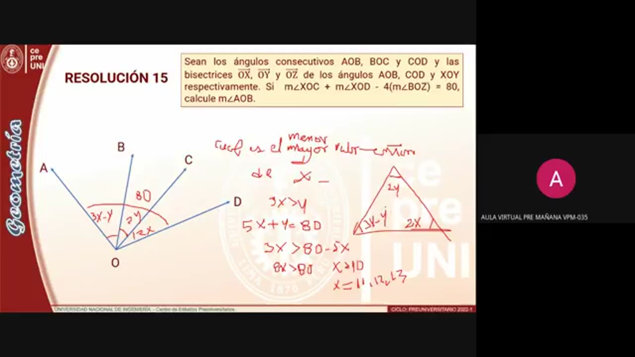 CEPRE UNI 2022 - 1 | Semana 01 | Geometría S2