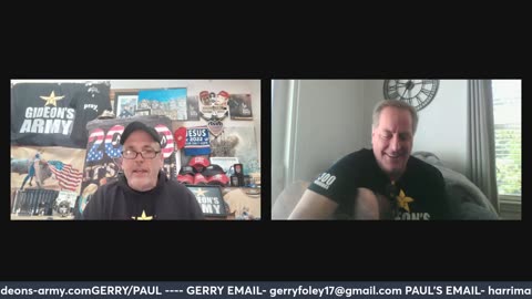 GIDEONS ARMY TUESDAY 5/27 @ 930 AM EST