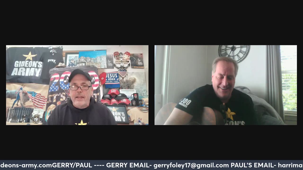 GIDEONS ARMY TUESDAY 5/27 @ 930 AM EST