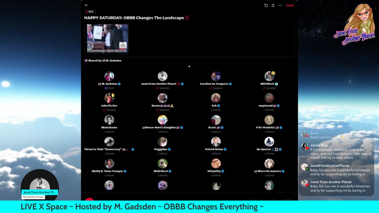 X Space LIVE ~ Hosted by M. Gadsden ~ OBBB Changes the Landscape