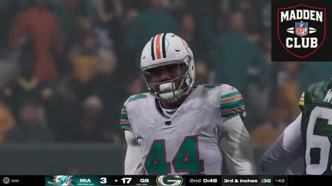 NFL MADDEN Game 2nd quarter 3-17 Points