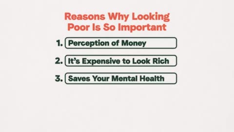 Why LOOKING POOR Is Important