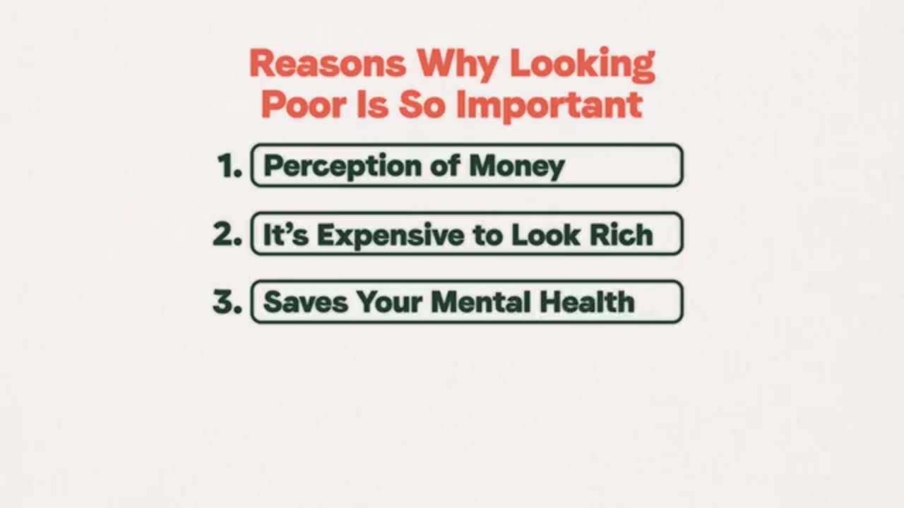 Why LOOKING POOR Is Important