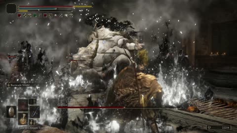 Elden Ring NG+1 | Godskin Duo boss fight with 1 cooperator & Recusant Bernahl helper #eldenring