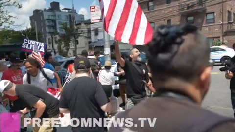 ⚡CHAOS outside MAMDANI’S Office as Protests Turn Ugly in Queens