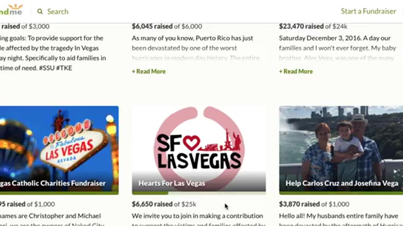 VEGAS SHOOTING GoFundMe CHA-CHING - No words needed for this one