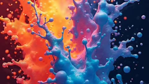 Abstract Splash Red n Blue