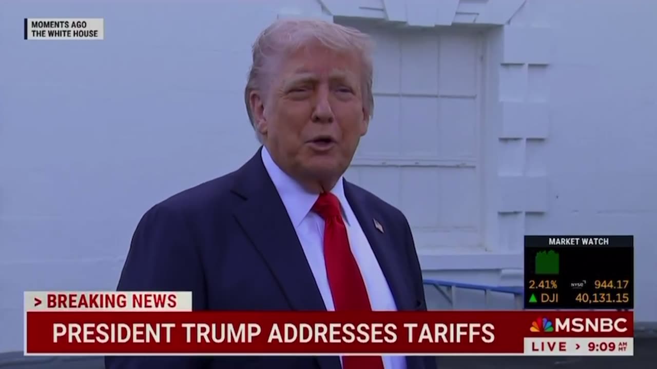 President Trump says he’s installing two 100-foot flags on each side of the White House