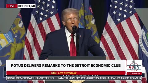 WATCH: President Trump Imitates Biden while Speaking to the Detroit Economic Club - 01/13/26