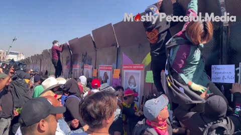 Mexico City (Nov. 15) — A crowd has gathered at the National Palace to protest President Sheinbaum because of massive crime & corruption in the country. The leftist president is blaming right-wing business interests for the unrest.