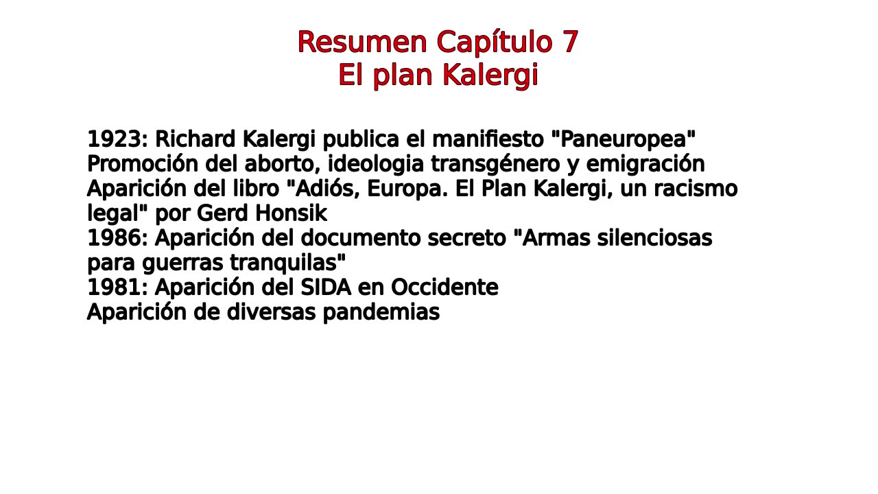 7.- Los Judios Jázaros y la élite Financiera - El Plan Kalergi