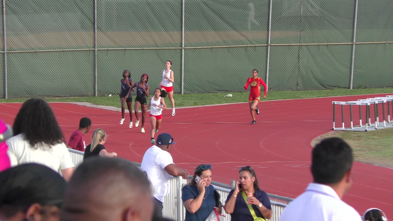 Girls 400m Final Section 3 Final 2025 FHSAA 4A District 15