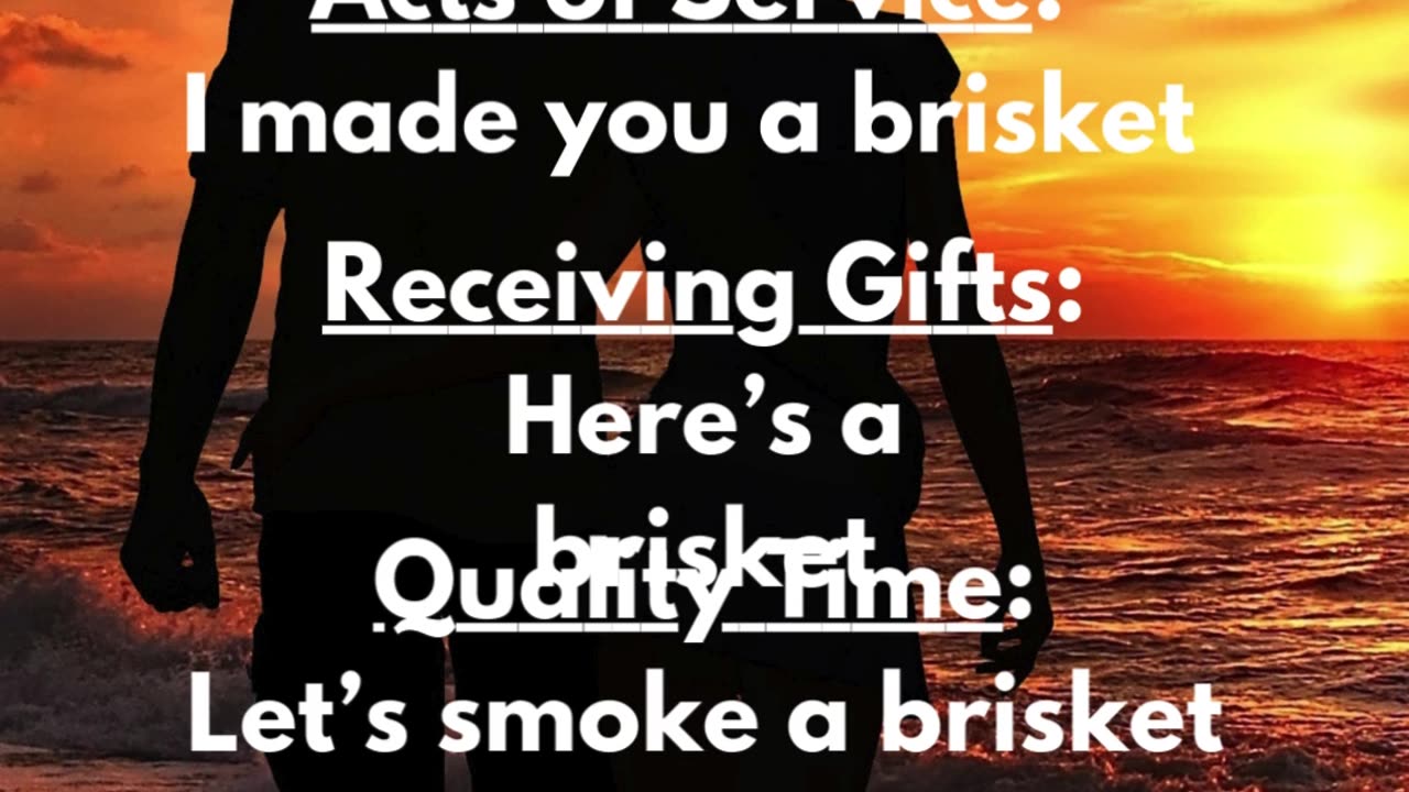 The Five Love Languages, in BBQ.