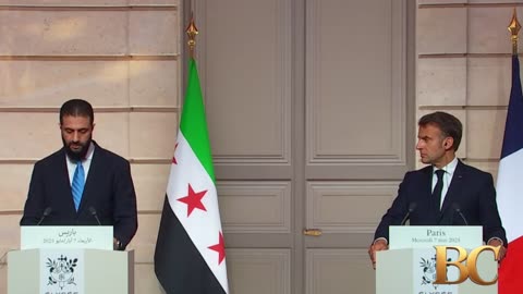 Macron calls on US, Europe to lift sanctions on Syria