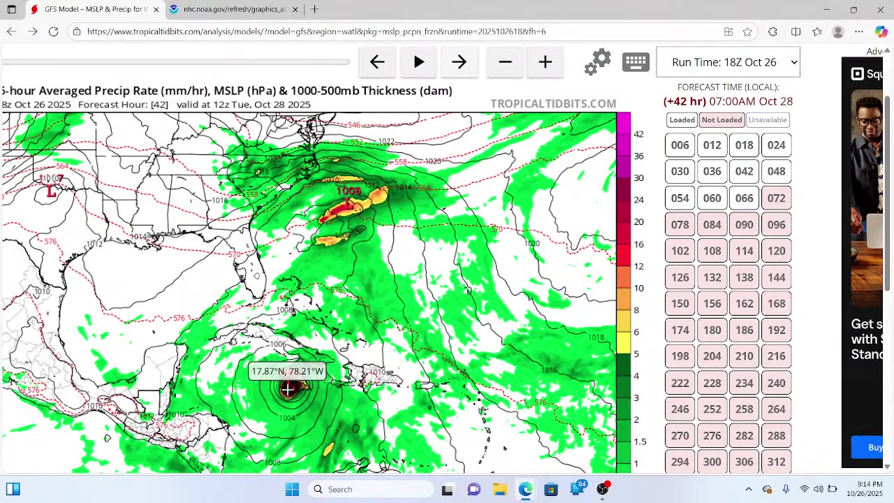 Tracking Hurricane Melissa and Incoming Polar Fronts 10/26/25
