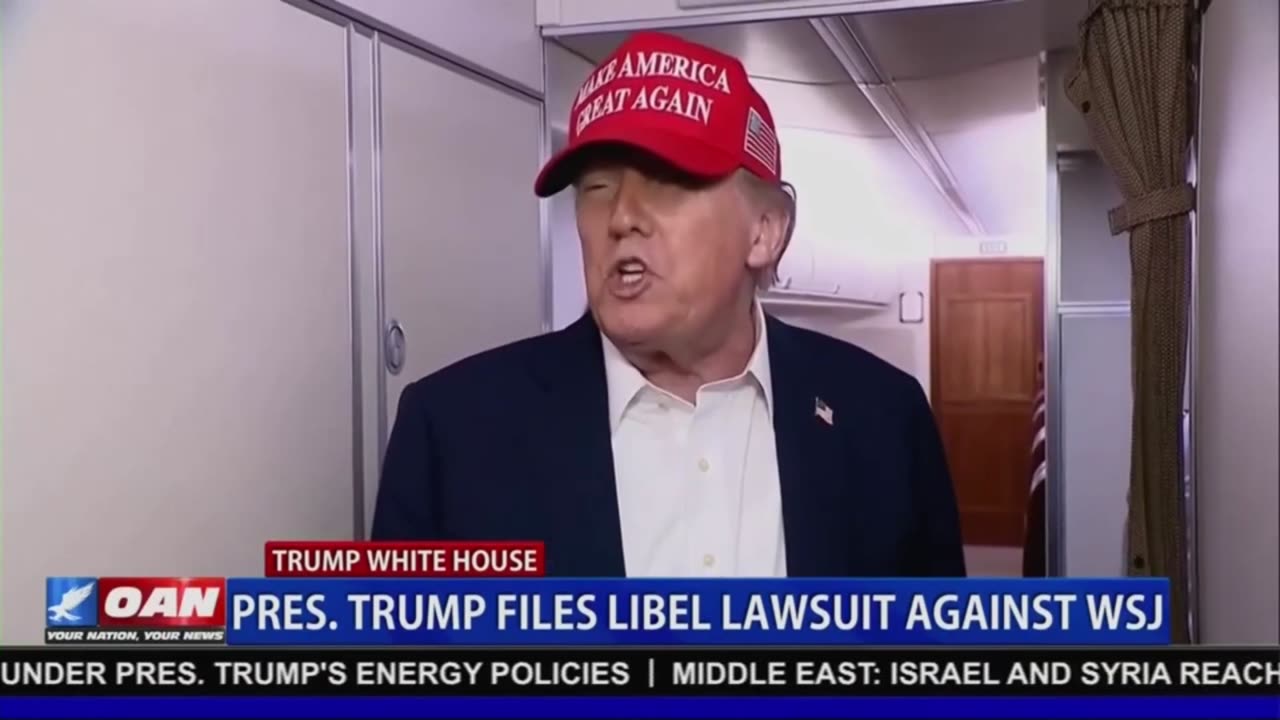 PRESIDENT TRUMP FILES LIBEL LAWSUIT AGAINST WSJ