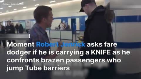 Robert Jenrick confronts brazen passengers who jump Tube barriers