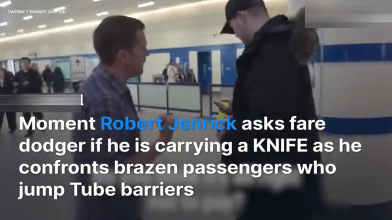 Robert Jenrick confronts brazen passengers who jump Tube barriers