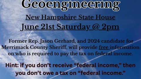 Rally to End Geoengineering June 21st!