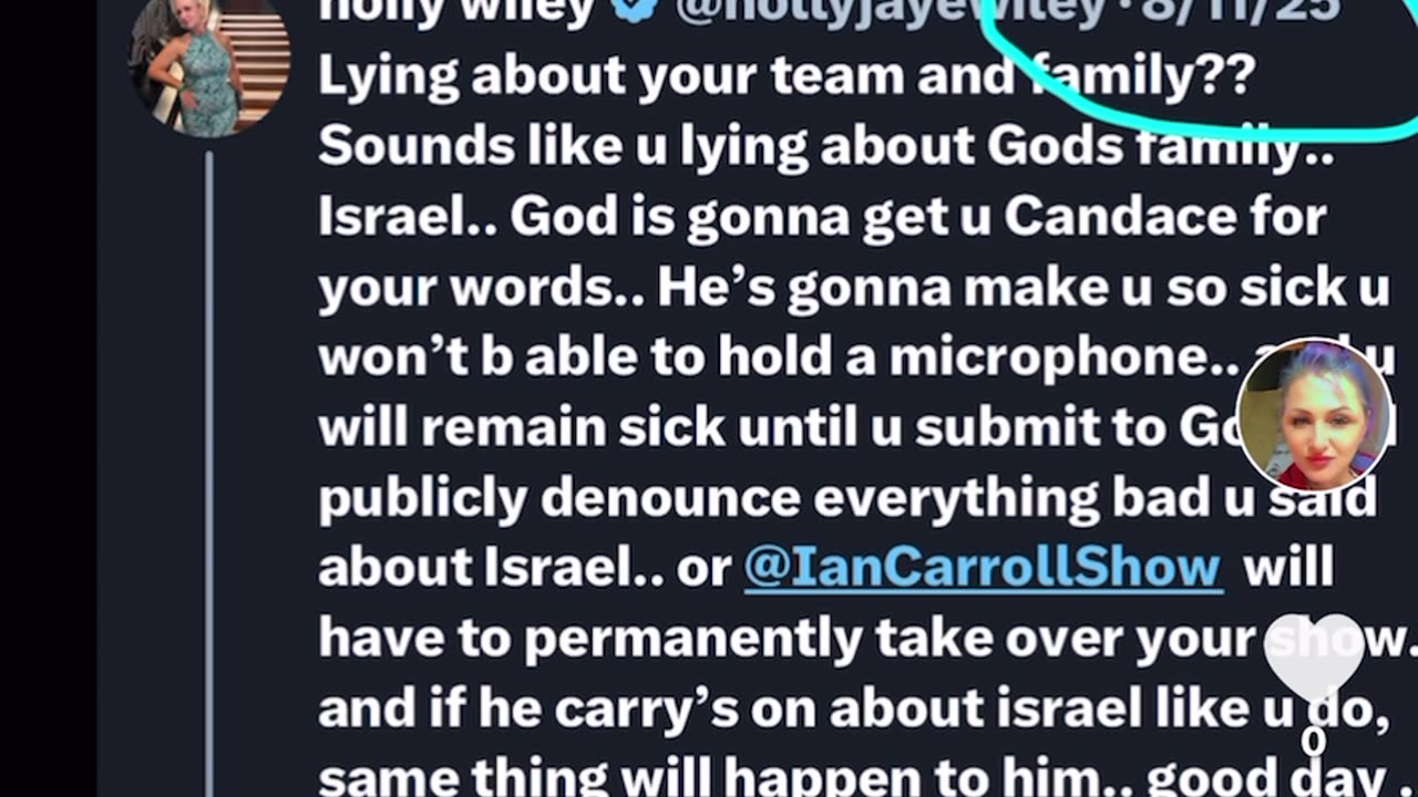 Candace owens on israel.. ..I’m trying to help her not hurt her