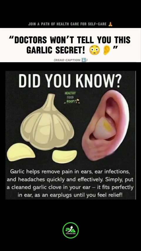 Garlic ears healing