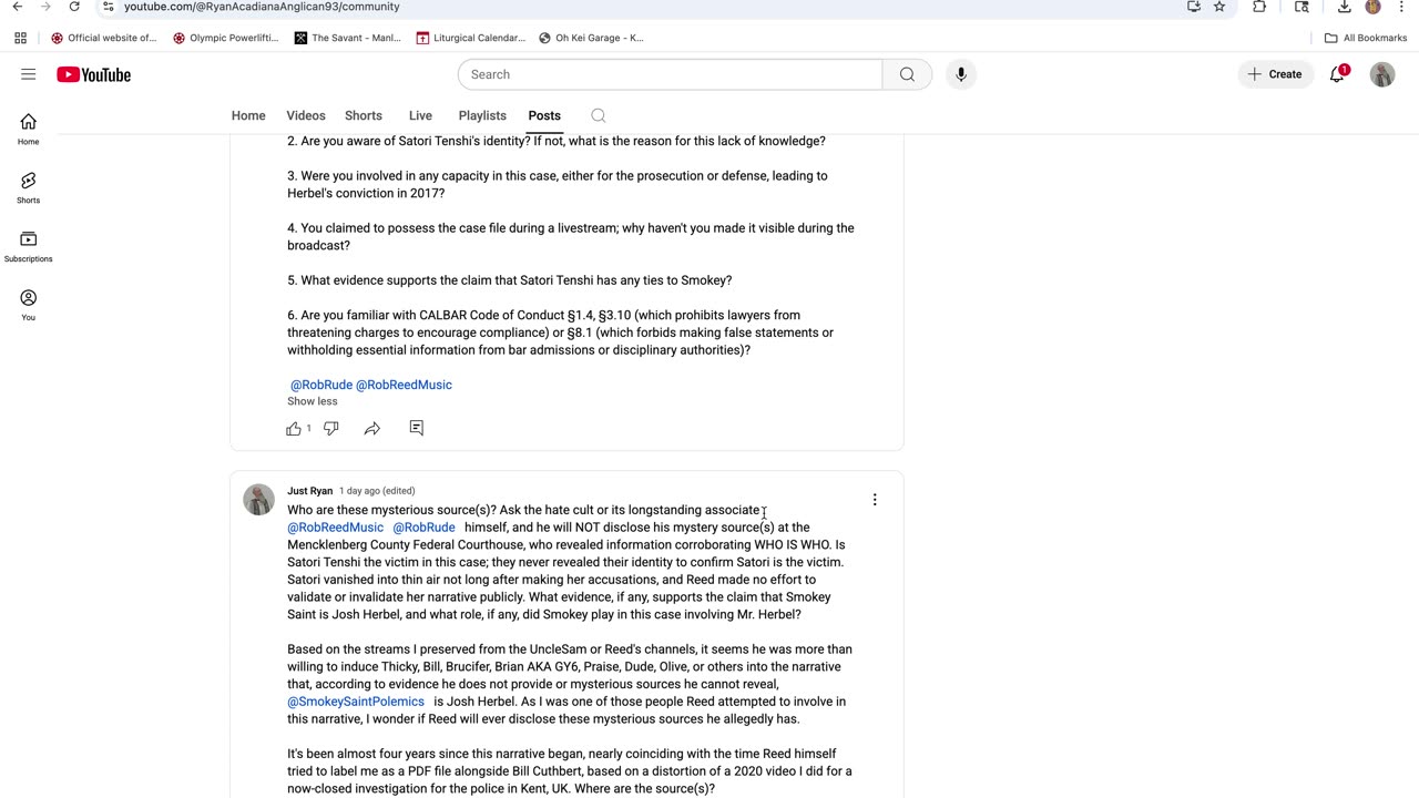 My Questions to Rob Reed about Smokey Saint\Josh Herbel\Satori Tenshi Left Unanswered 20 June 25