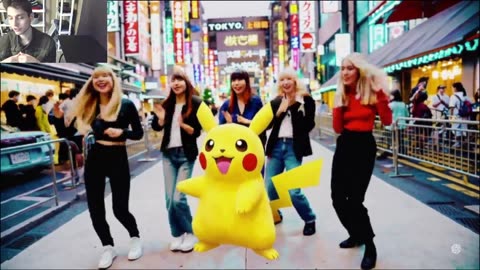 Outtake #1,254 Of Pikachu The Pokemon Dancing With Women In Tokyo, Japan Fake Funny Parody Video