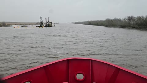 Hyperlapse motoring by a dredging op