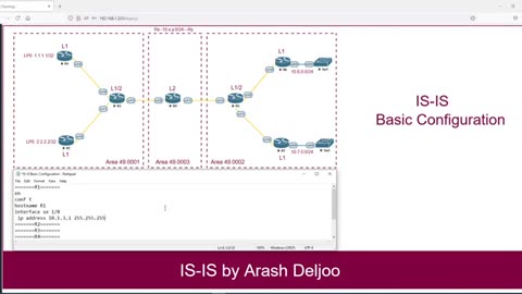 5 IS-IS Basic Configuration , Verification by ArashDeljoo - P1/7