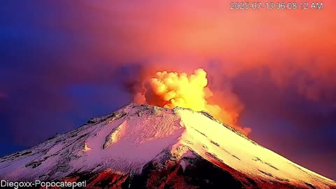 Sunrise At Popocatepetl In Mexico (07/13/25)