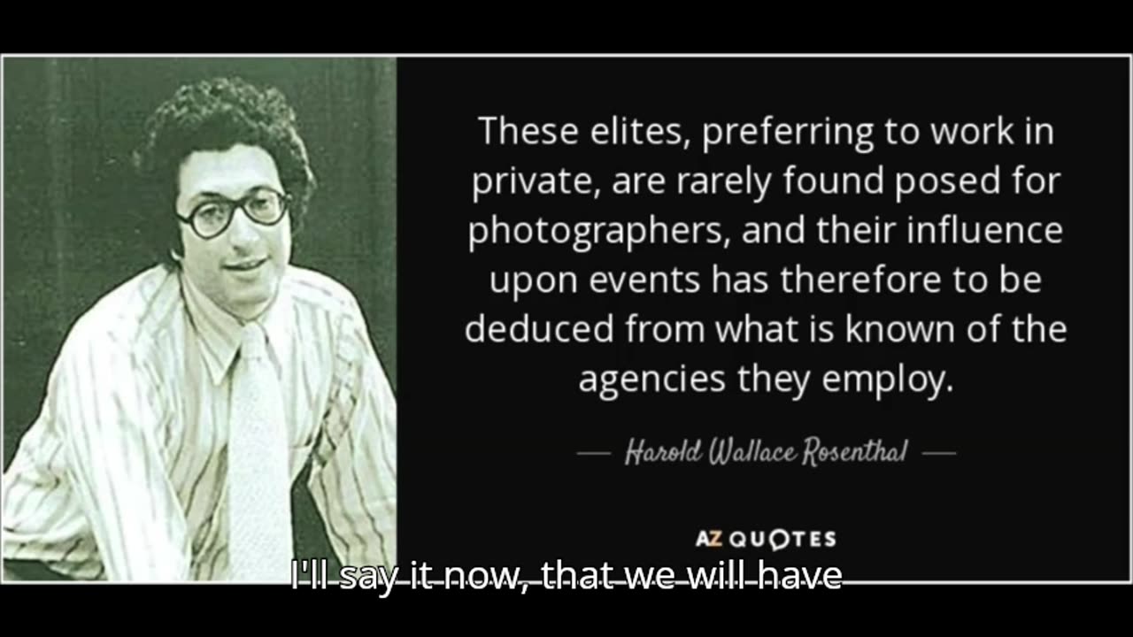 My Recreated Harold Rosenthal Interview The Hidden Tyranny