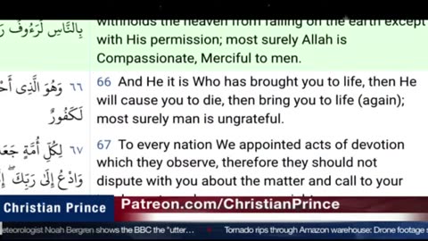 Christian prince No here he is talking about your bad muhammad