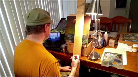 Painting with a lunatic.