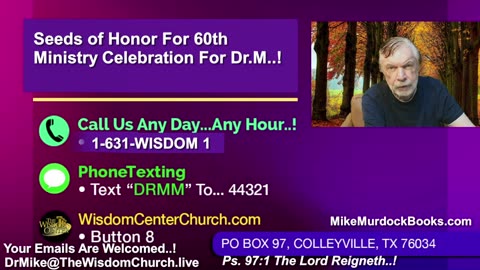 Re-Air: Wisdom Moments With Mike Murdock..!!!