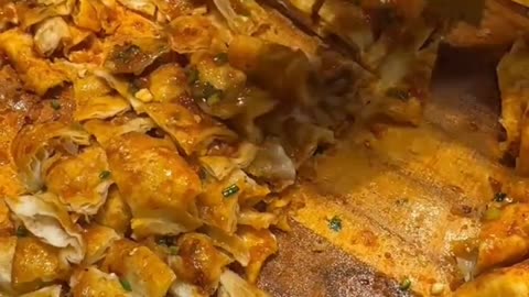 Giant vegetables pancake street food edition in night market culinary