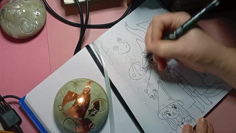 Art vlog, drawing ✏️ Asmr 🍄