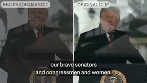 BBC Trump Documentary Edit to Make It Look Like Trump Insurrection
